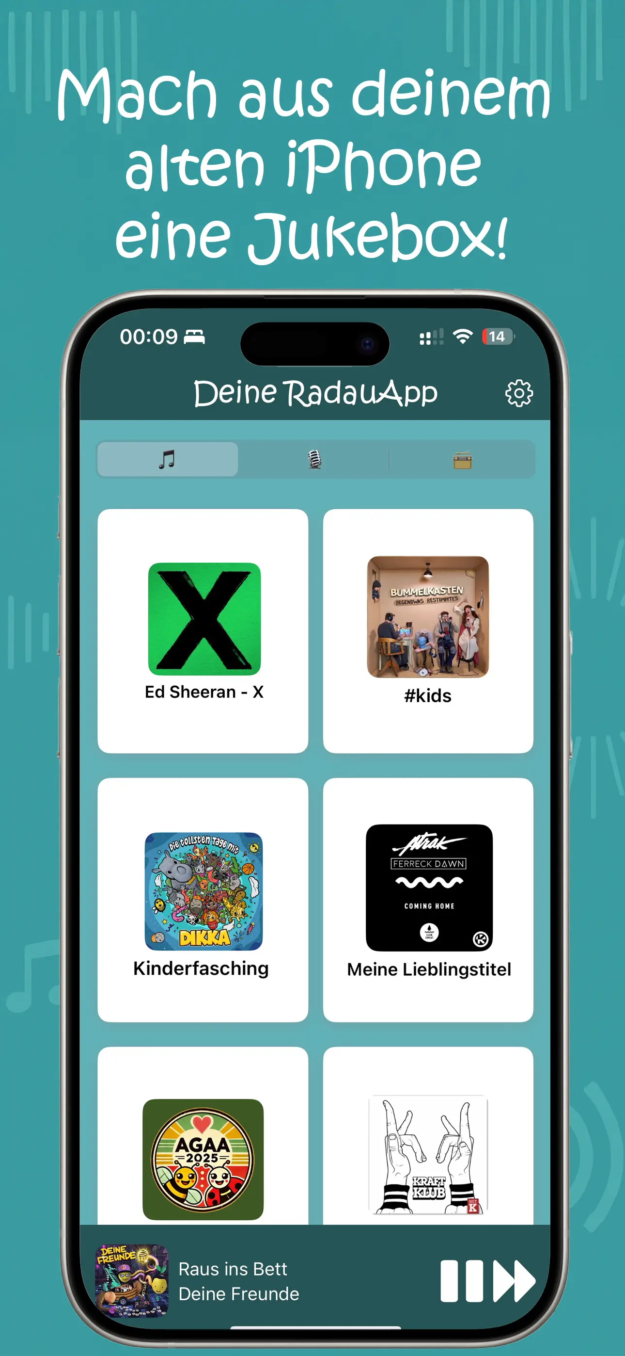 RadauApp auf einem iPhone Screenshot 1